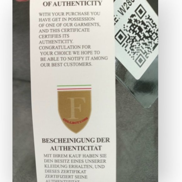 F collection Italian men jacket with hood medium nwt - Picture 8 of 8